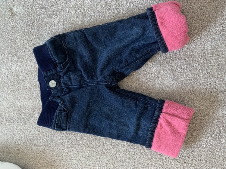 Baby Gap Jeans with Mittens #freecycle