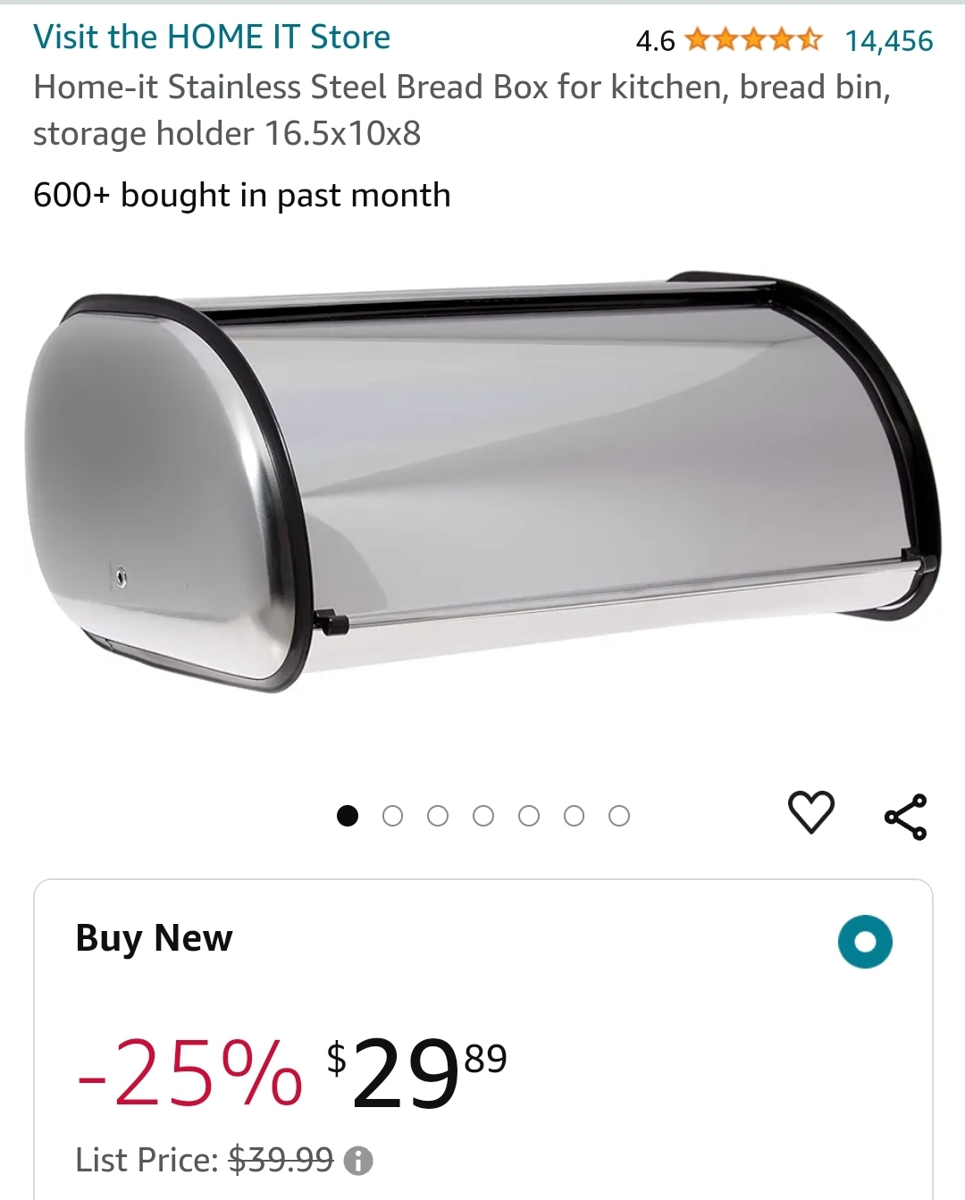 Stainless Steel Bread Box
