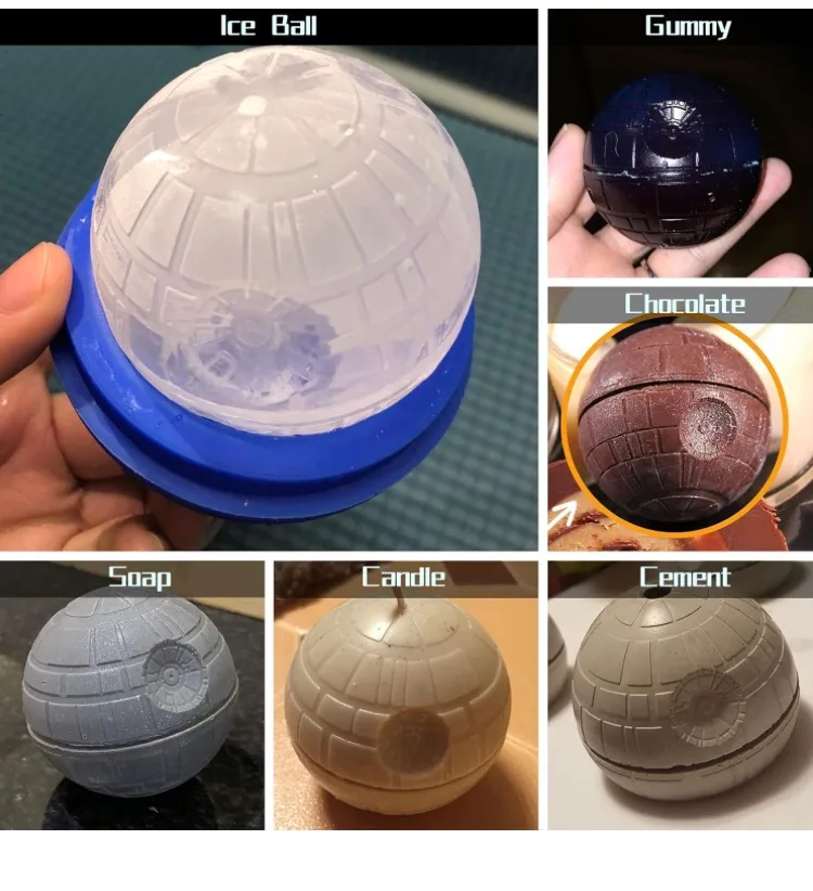 Star Wars Death Star Silicone Ice Tray /Form image indicator(6)