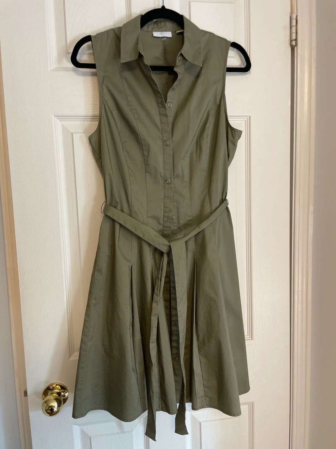 Olive Green Button-Down Dress thumbnail