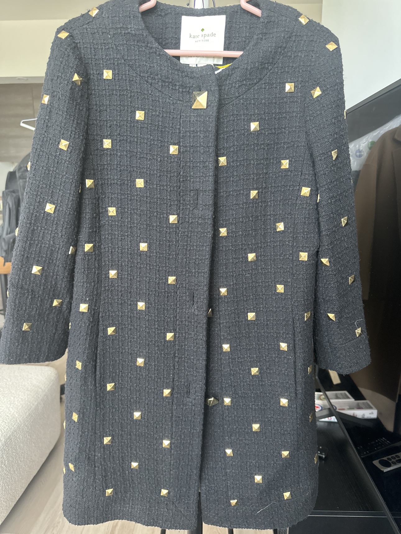 Kate Spade Black Studded Jacket