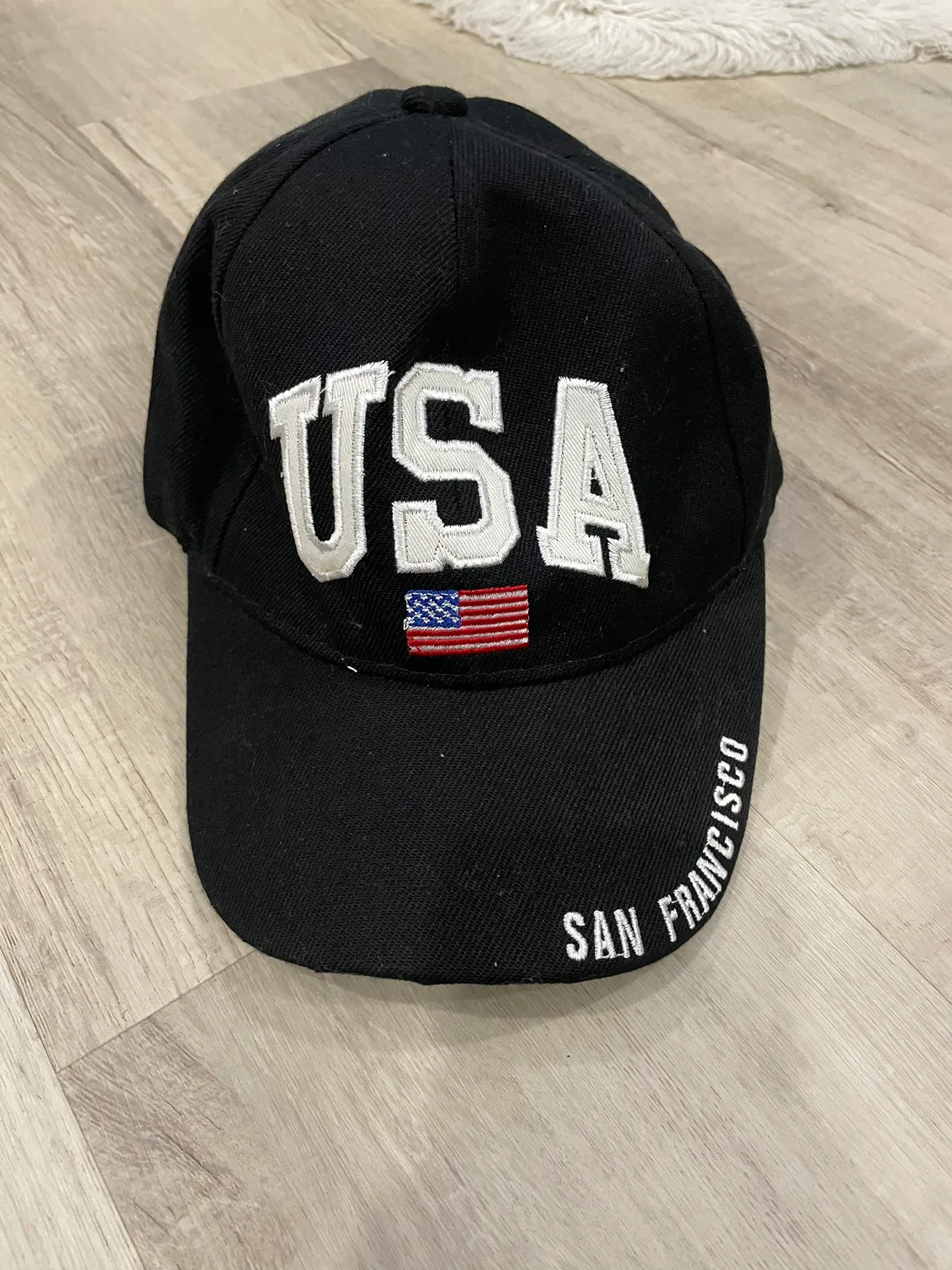 Black USA Baseball Cap #freecycle thumbnail