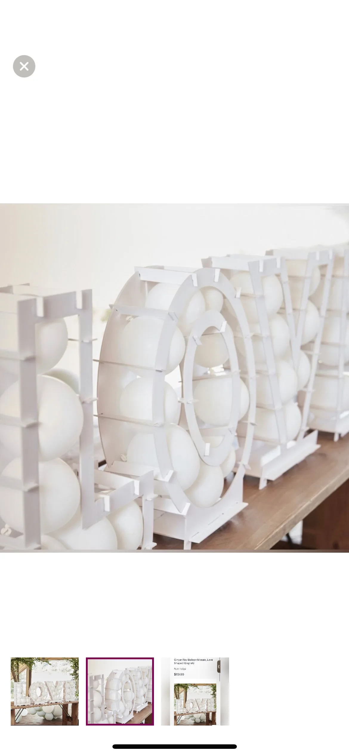 Balloon Mosaic, Love Shaped , new in box image indicator(2)