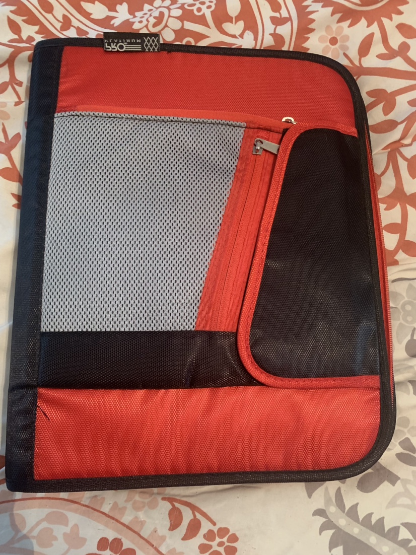 3 Ring Binder with Zippered Pouch