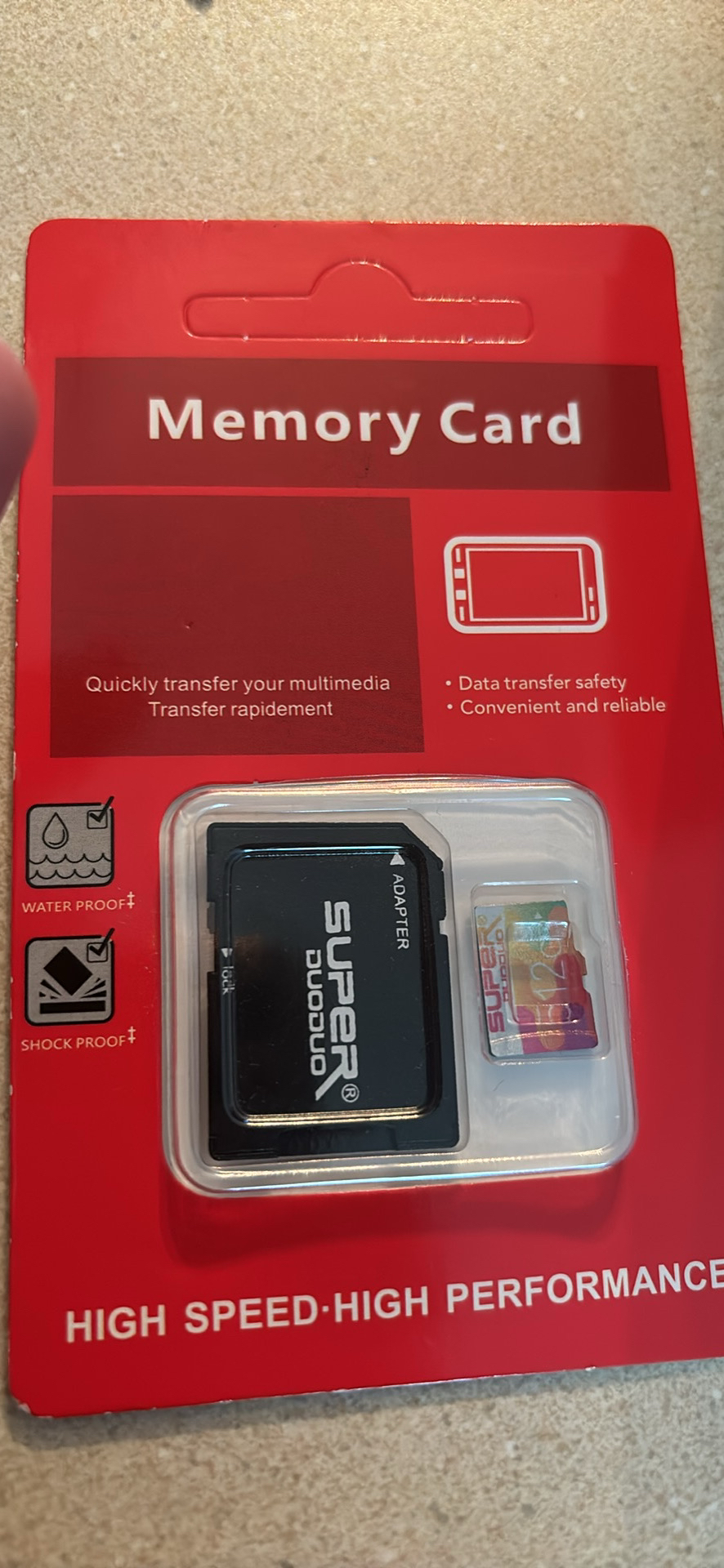 512bg memory card with adapter