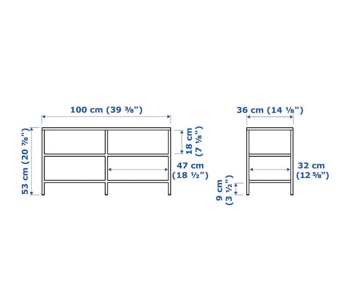 Black/Glass TV Stand - photo 2