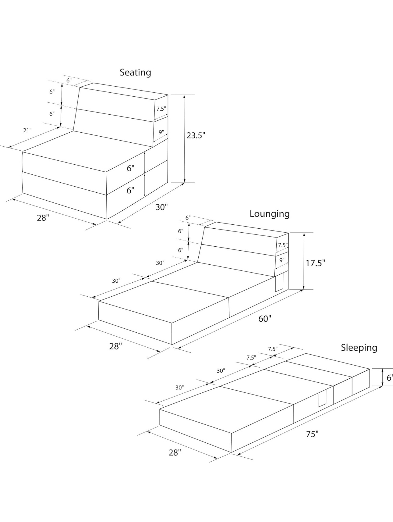 Folding Futon Chair - photo 4