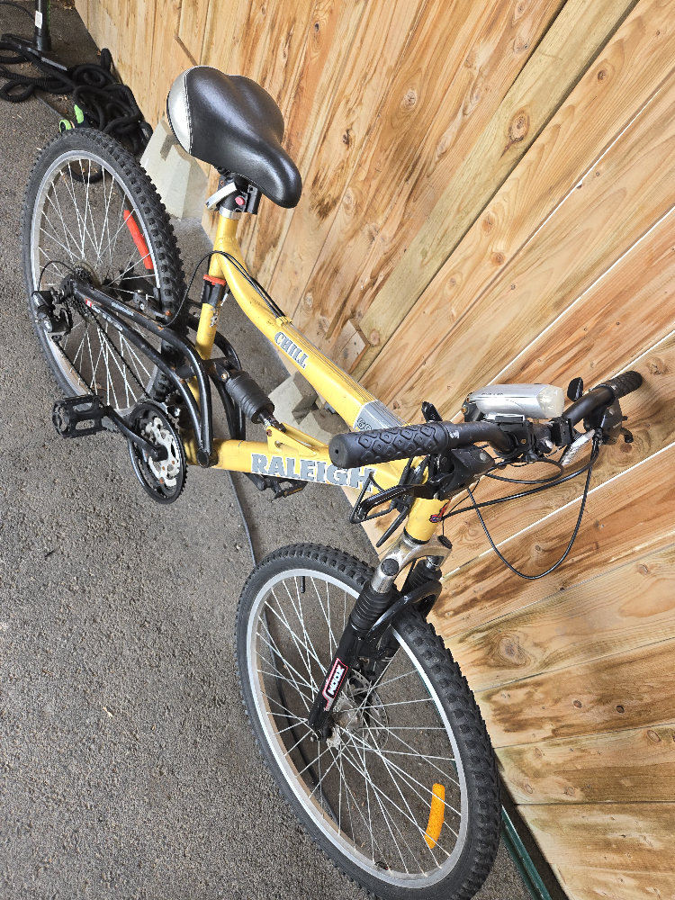 Golden raleigh Mountain Bike