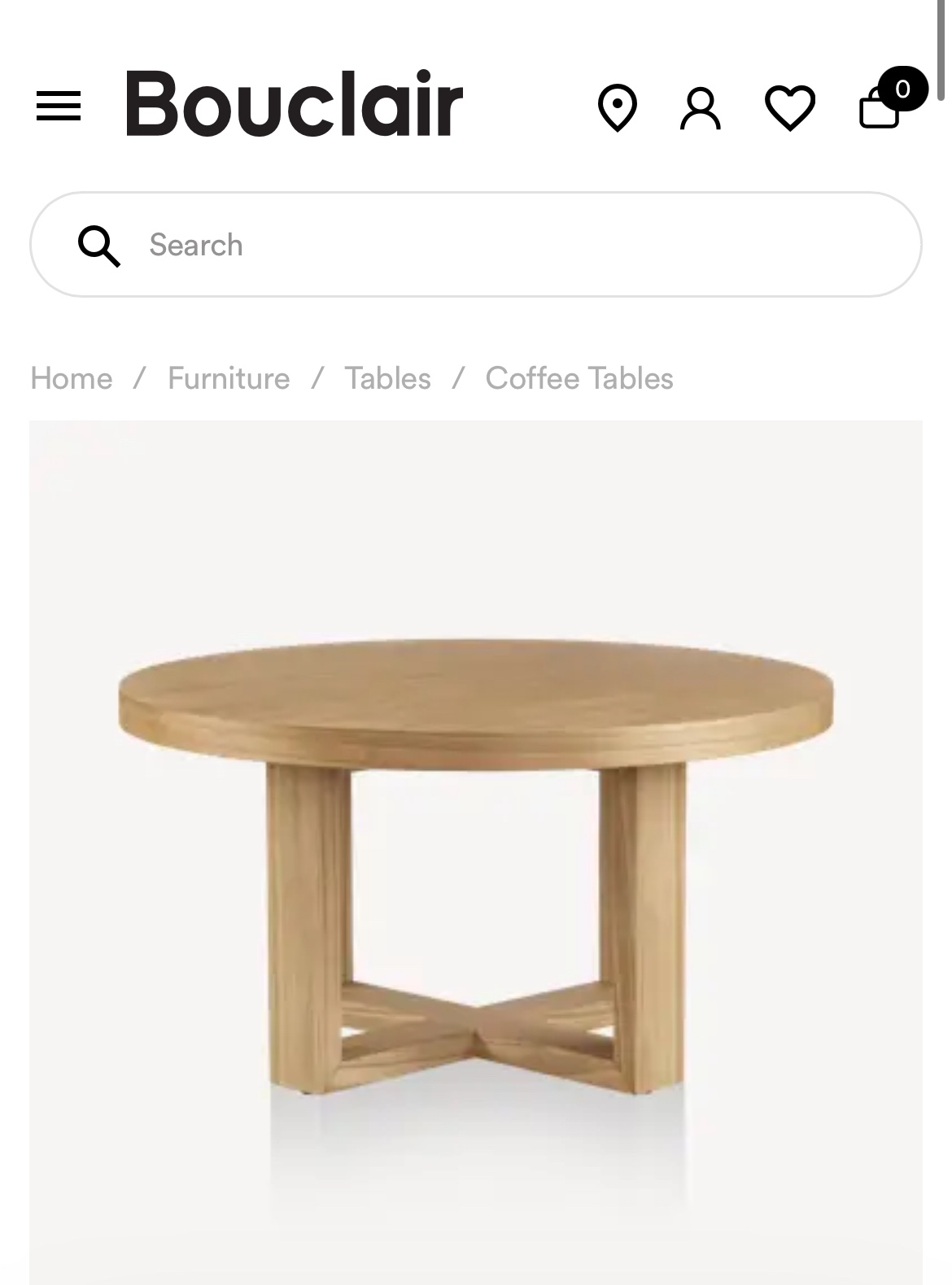 Bouclair coffee table