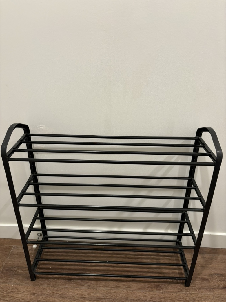 Black Shoe Rack