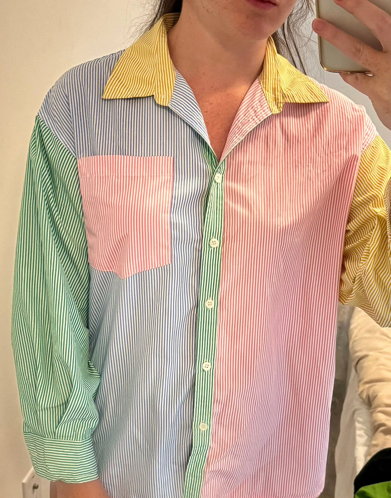 Multicoloured Striped Button Up Shirt thumbnail