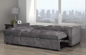 Moving sales -  Grey Sectional Sofa Bed with storage image indicator(4)