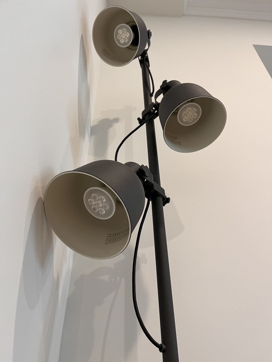 IKEA Hektar Black Three-Light Floor Lamp - photo 2