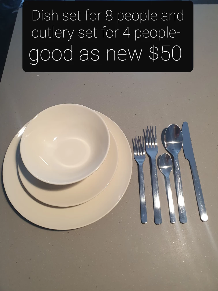 Dish Set & Cutlery Set
