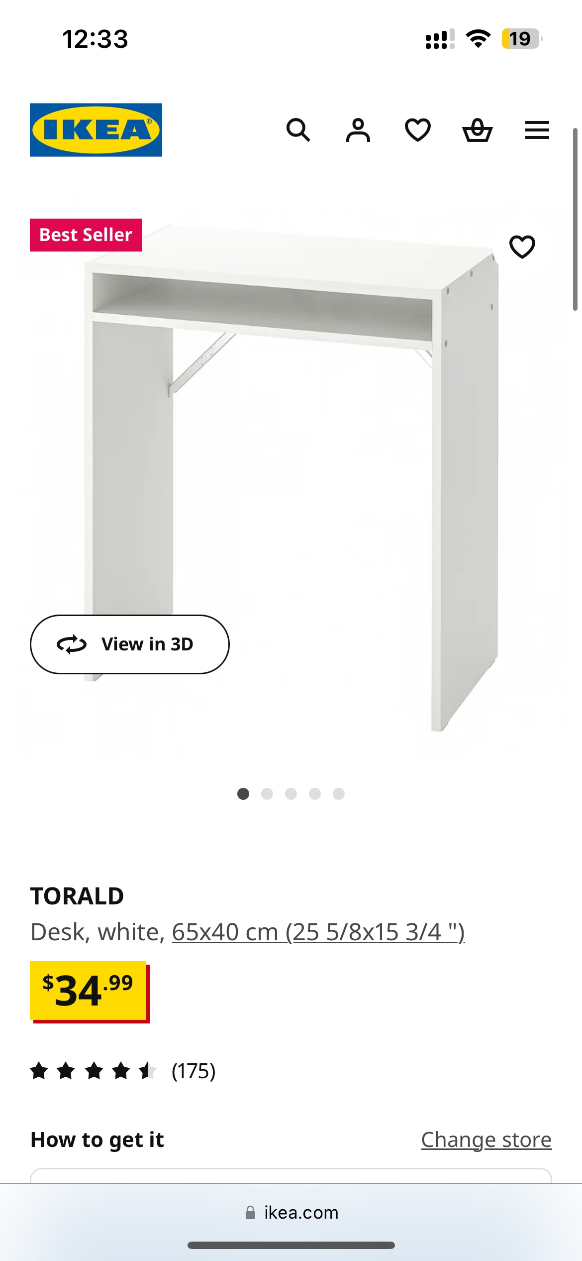 IKEA Torald Desk - photo 3