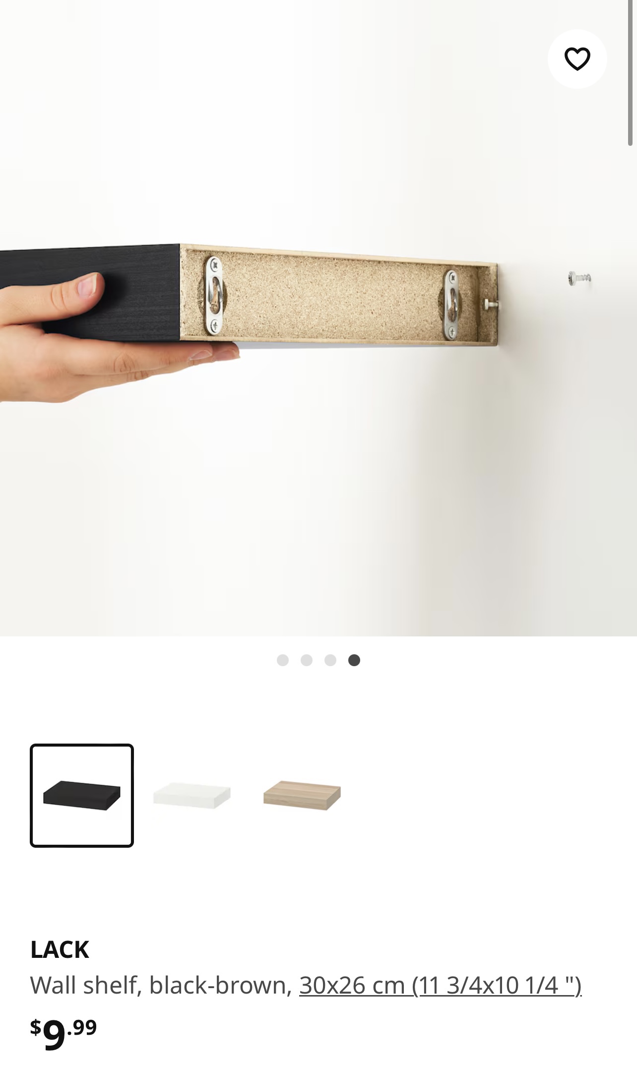 3 IKEA LACK Wall Shelves - photo 5