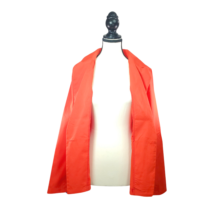 Orange Red Lightweight Blazer with Gold Buttons #Freecycle - photo 2