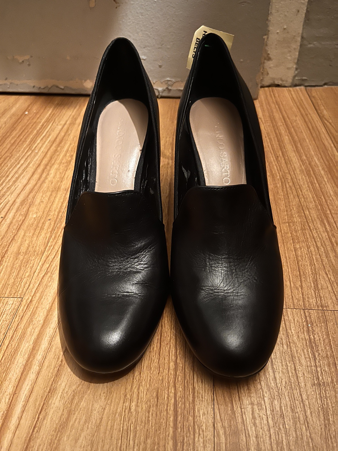 Pranco Sapto Black Leather Heels