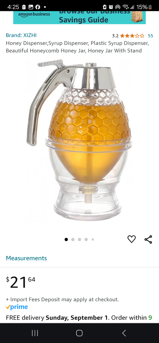 Honey Dispenser