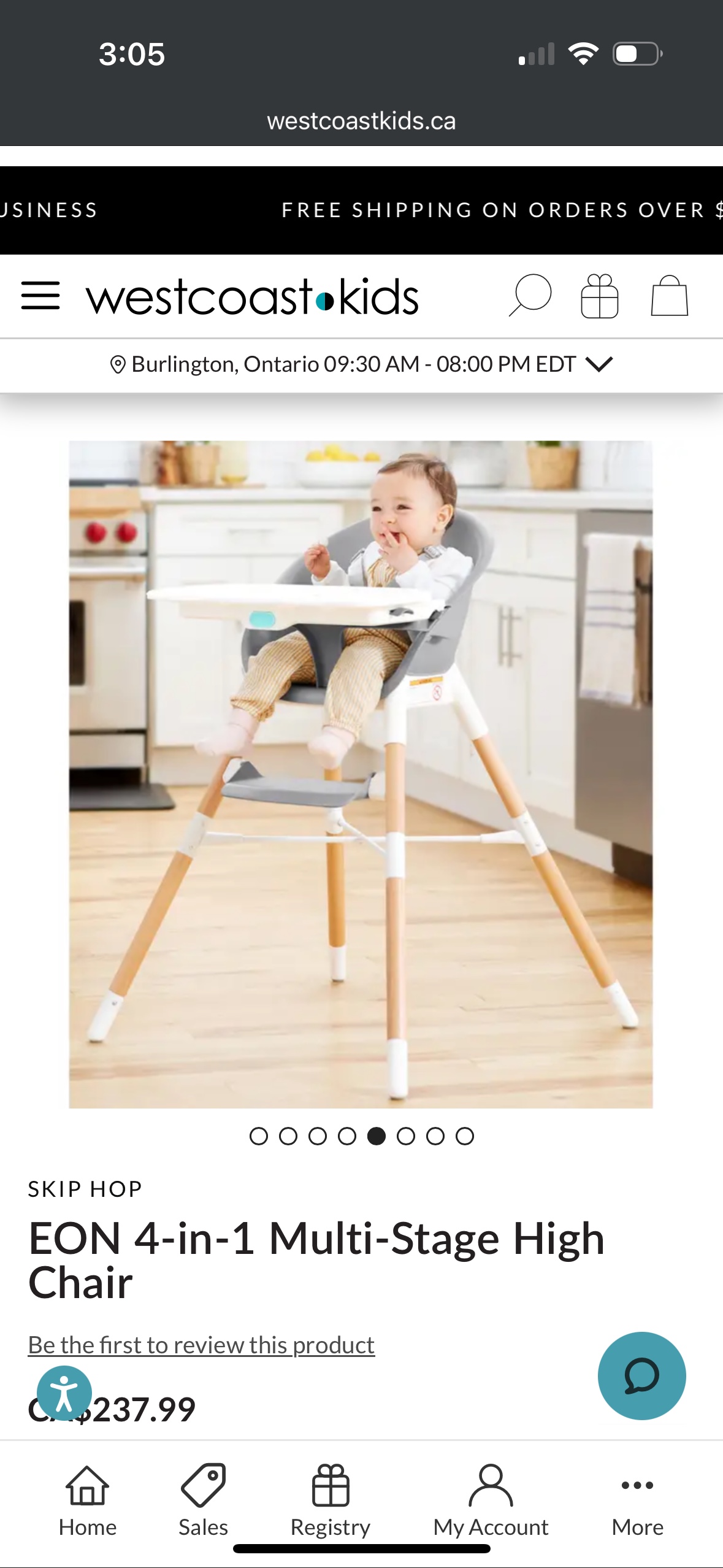 Skip Hop 4-in-1 Multi-Stage High Chair