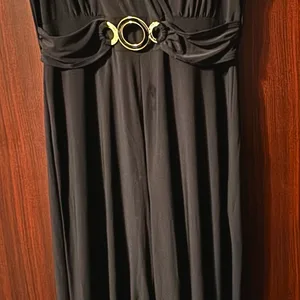 Tiffany & Grey Black Jumpsuit with Belt