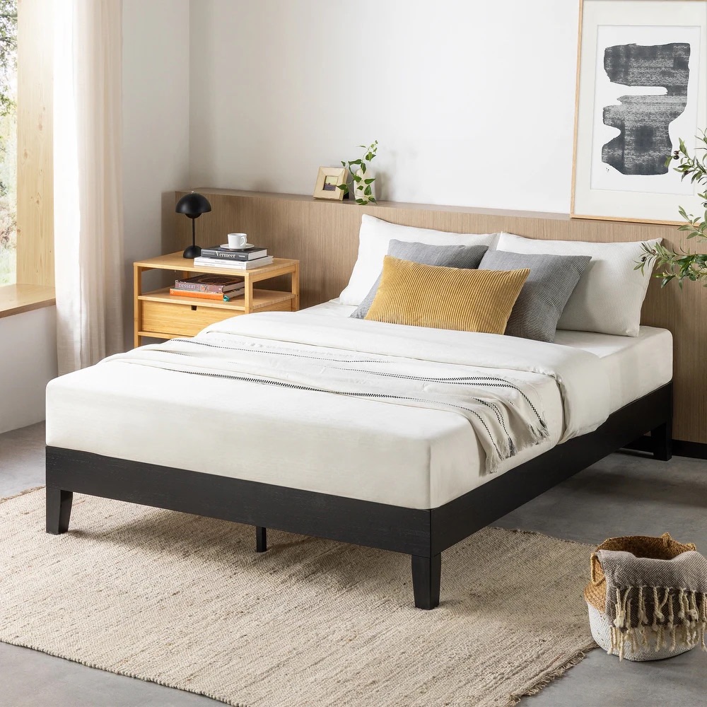 Grand Solid Wood 12-inch Platform Bed Frame by Crown Comfort - photo 2