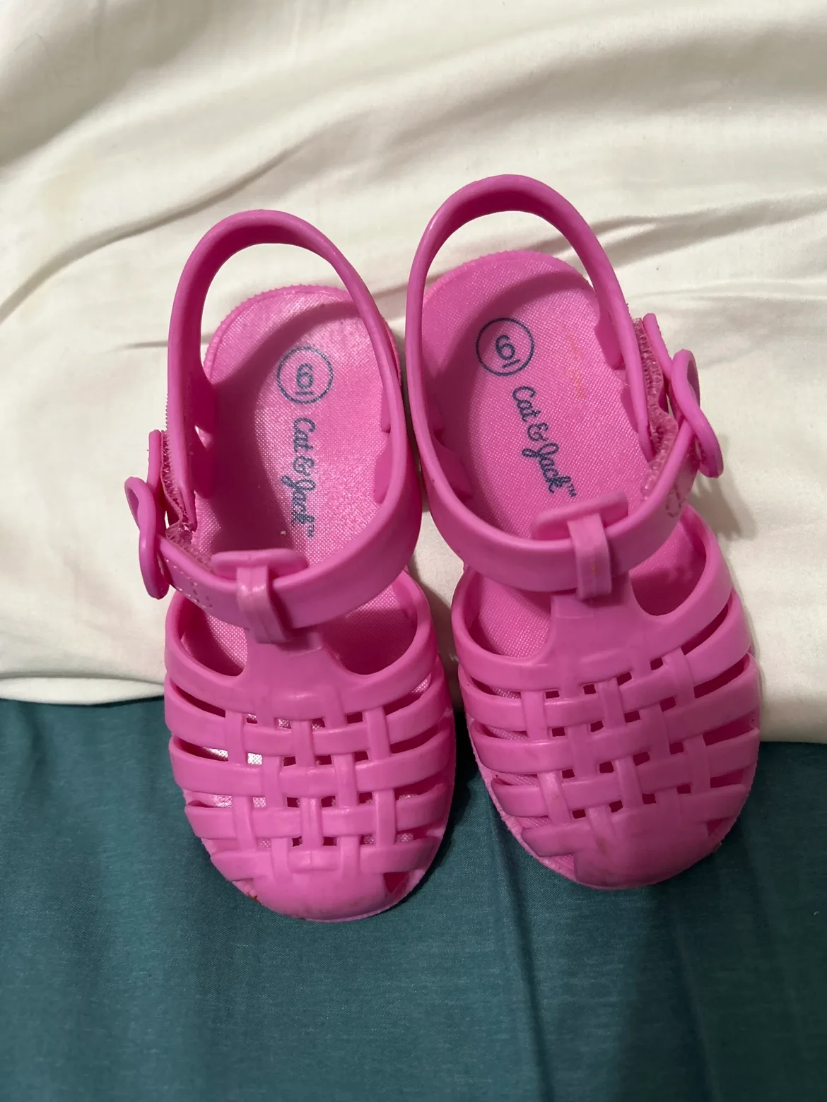 Cat & Jack Pink Little Kid Sandals SZ 6 #freecycle thumbnail