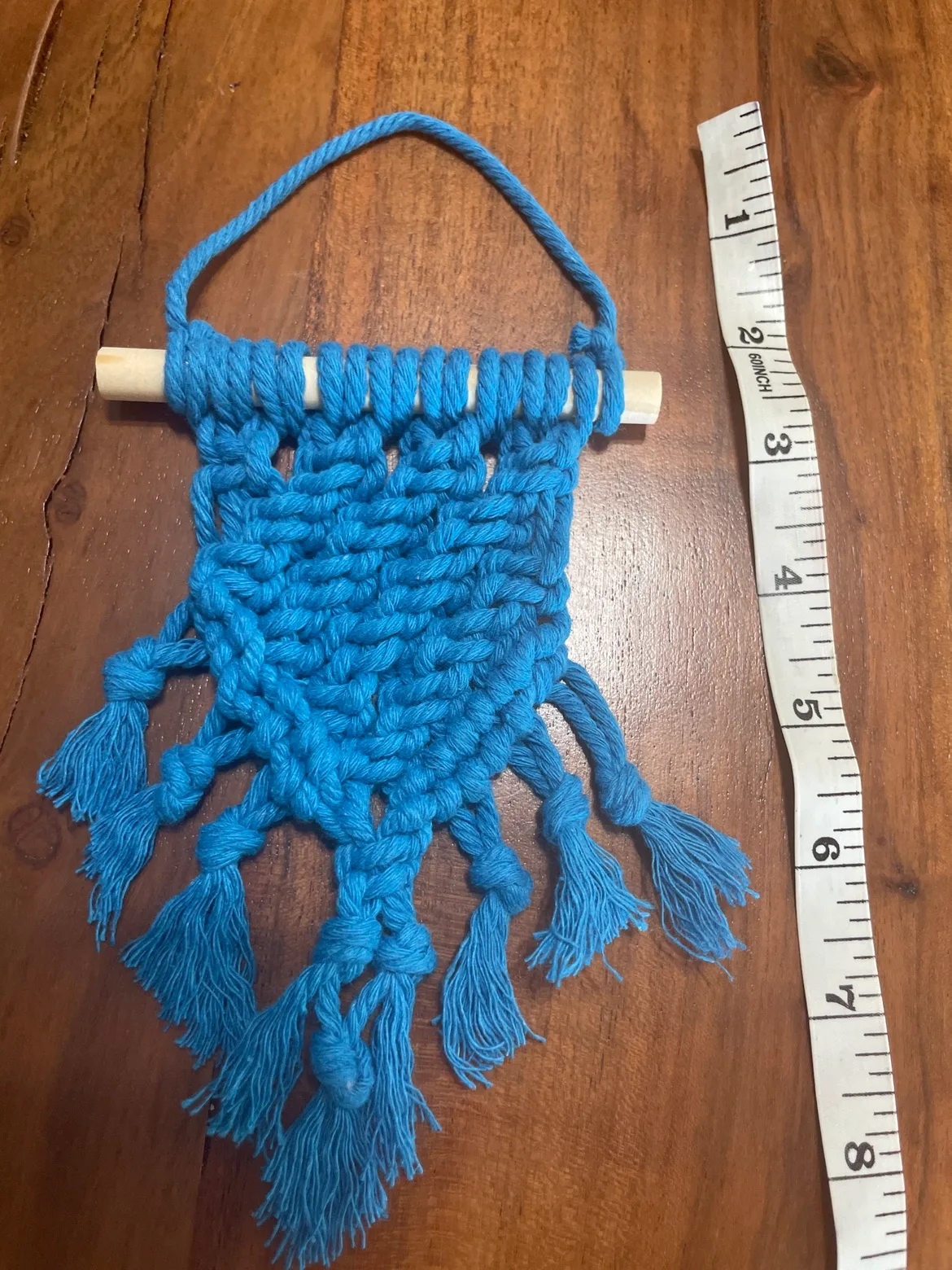 Mini-Blue Macrame Wall Hanging image indicator(3)