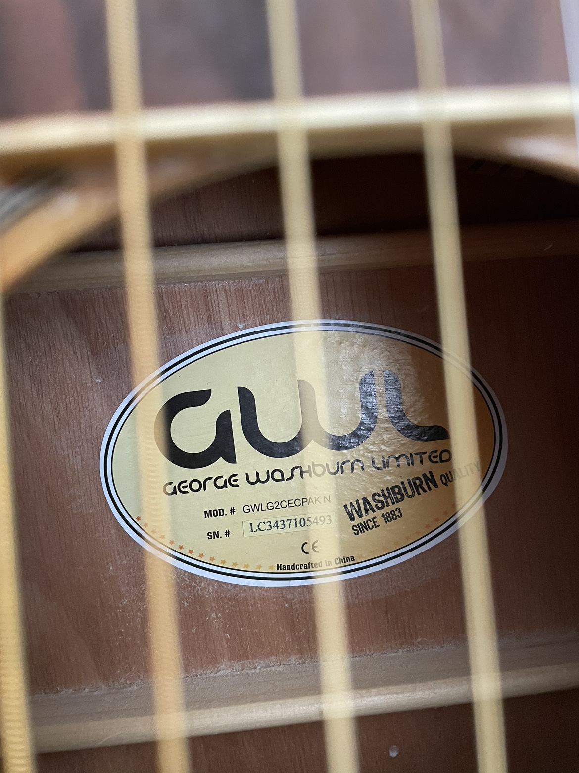 George Washburn Limited Acoustic Electric Guitar - photo 3