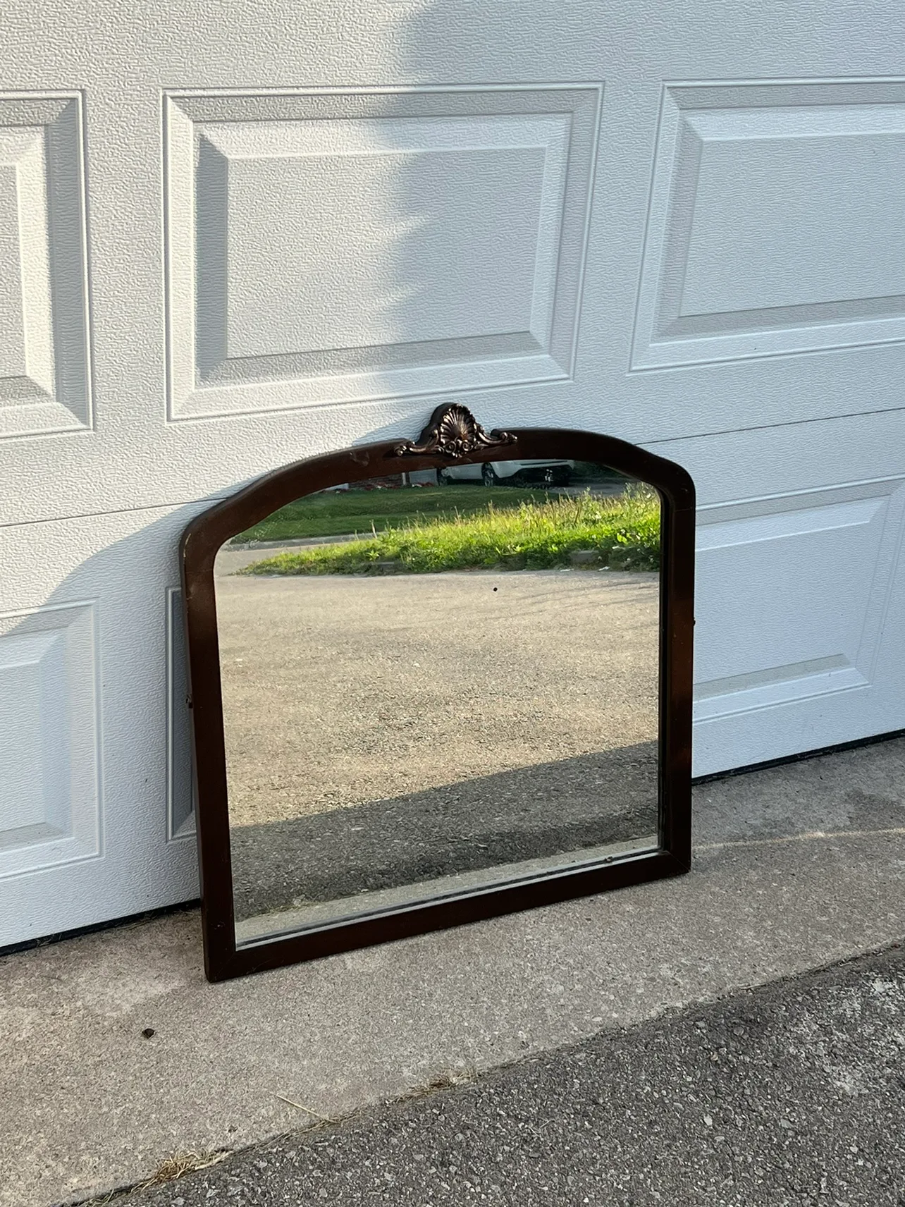 Antique Wooden Mirror thumbnail