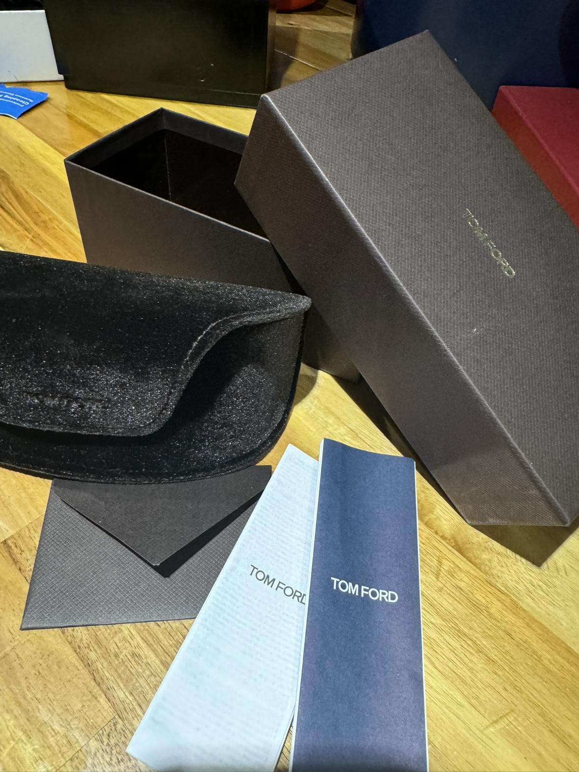 New Tom Ford glasses box and case