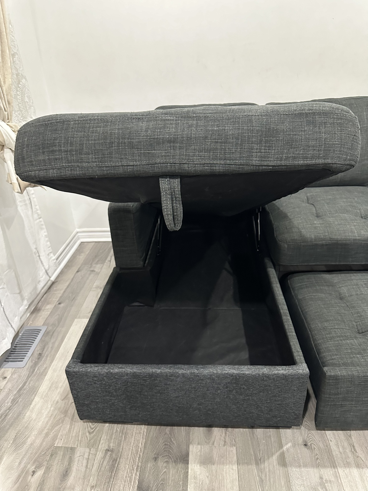 Grey Sofa Bed Sectional with Storage and USB Port (FREE DELIVER) - photo 2