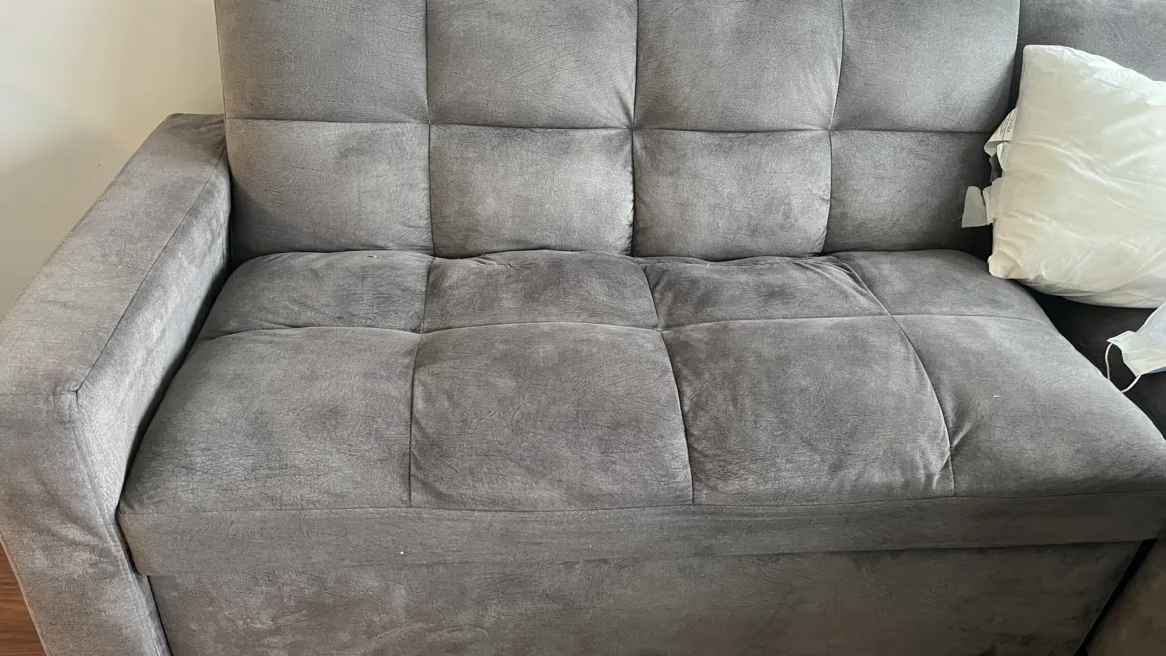 Moving sales -  Grey Sectional Sofa Bed with storage image indicator(5)