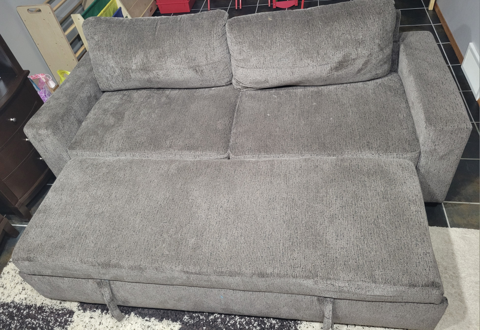 Grey Futon Couch - photo 5