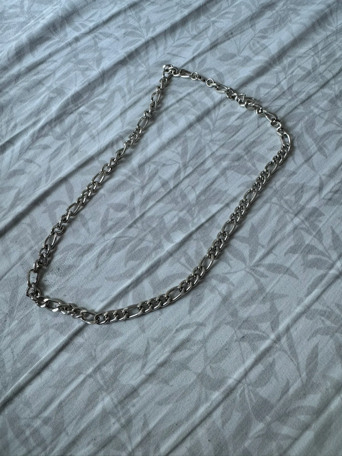 Silver Curb Chain Necklace #freecycle thumbnail