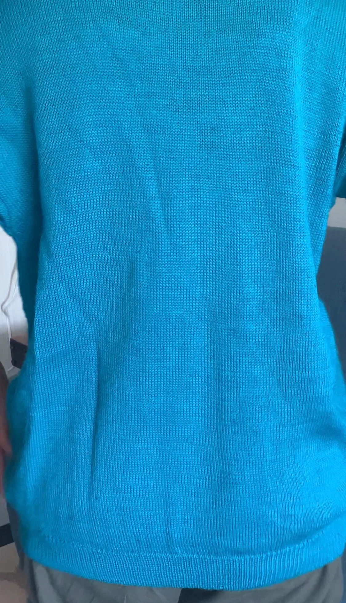 Vintage 80s/90s Teal Cardigan with Pockets image indicator(7)