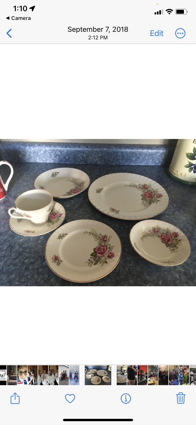Set of 8 serving  52 pcs royal rose white mist - photo 2