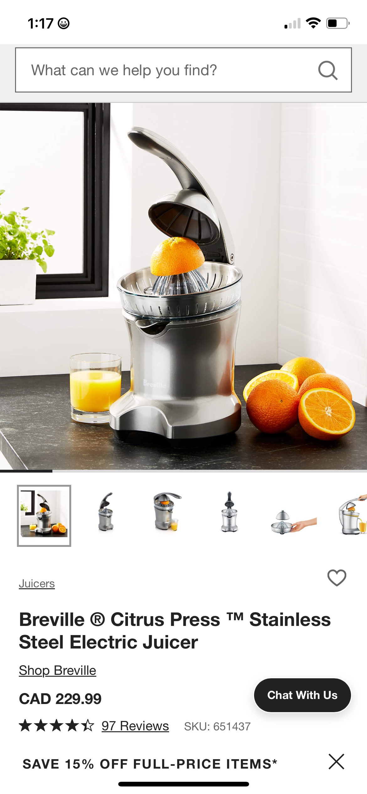 Breville Citrus Press Juicer - photo 2