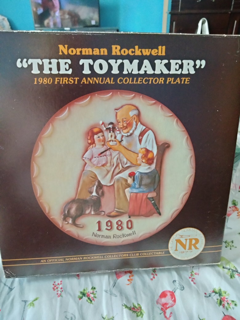 Norman Rockwell "The Toymaker" 1980 First Annual Collector Plate - photo 2