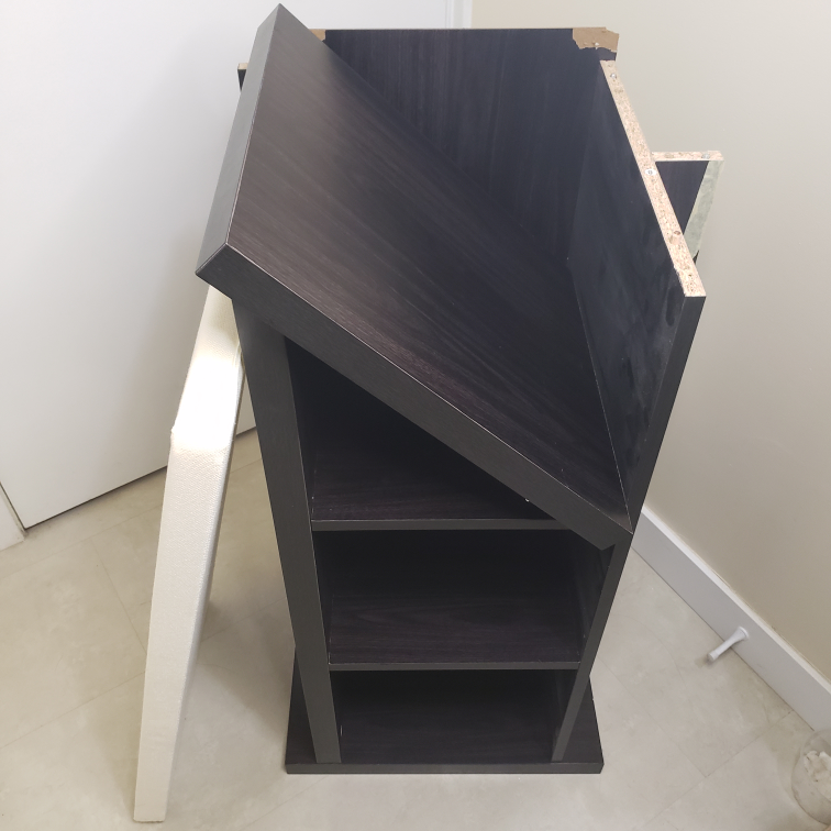 Black Storage Bench with Cushioned Seat - photo 3