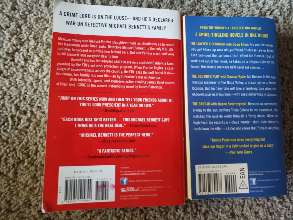 James Patterson Books - photo 2