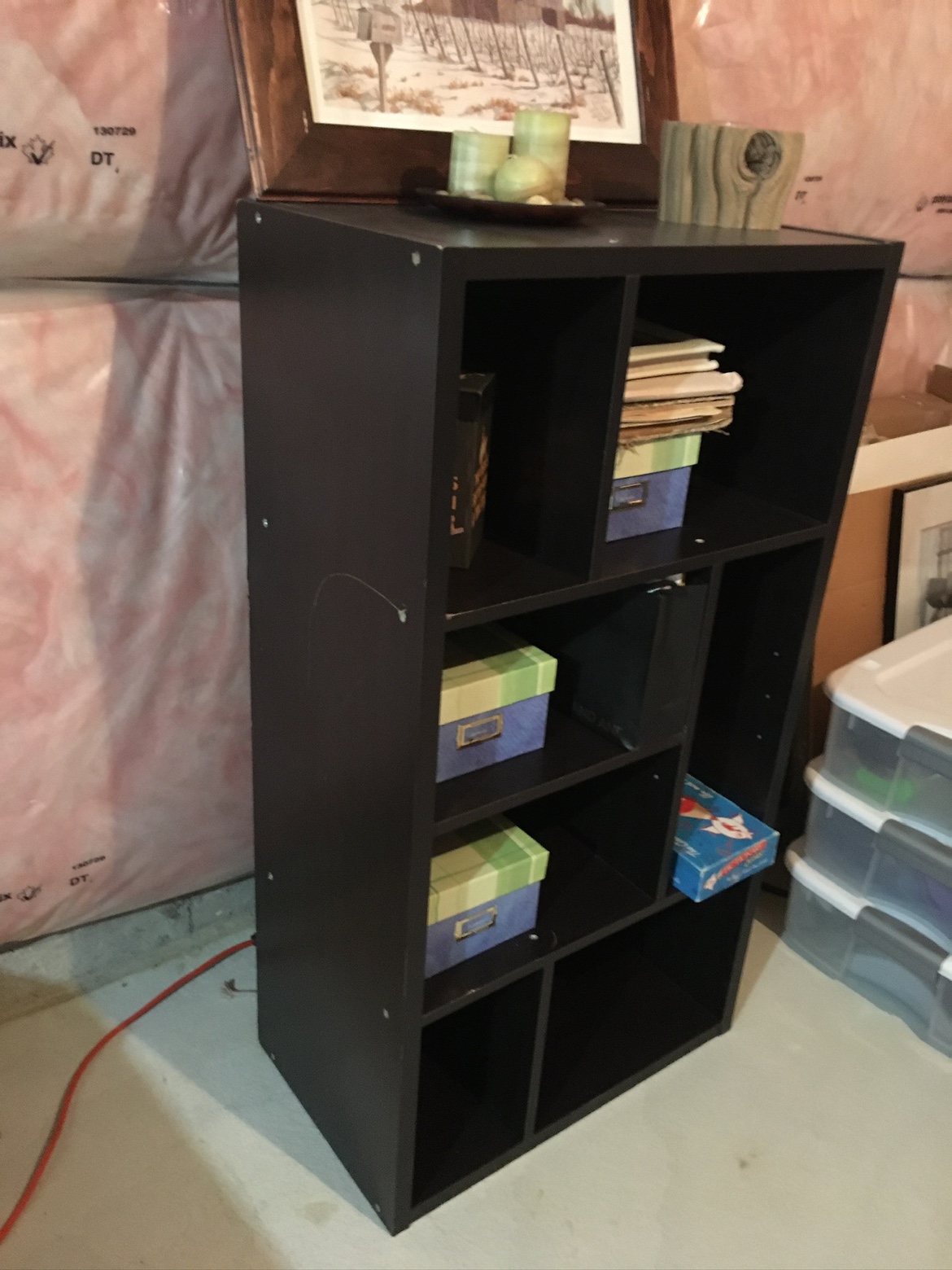 Black Cube Shelf