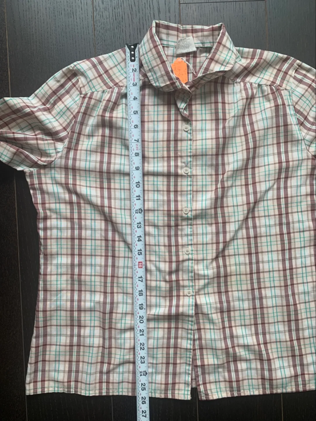 Vintage 70s/80s Women's Plaid Button Up Shirt image indicator(5)