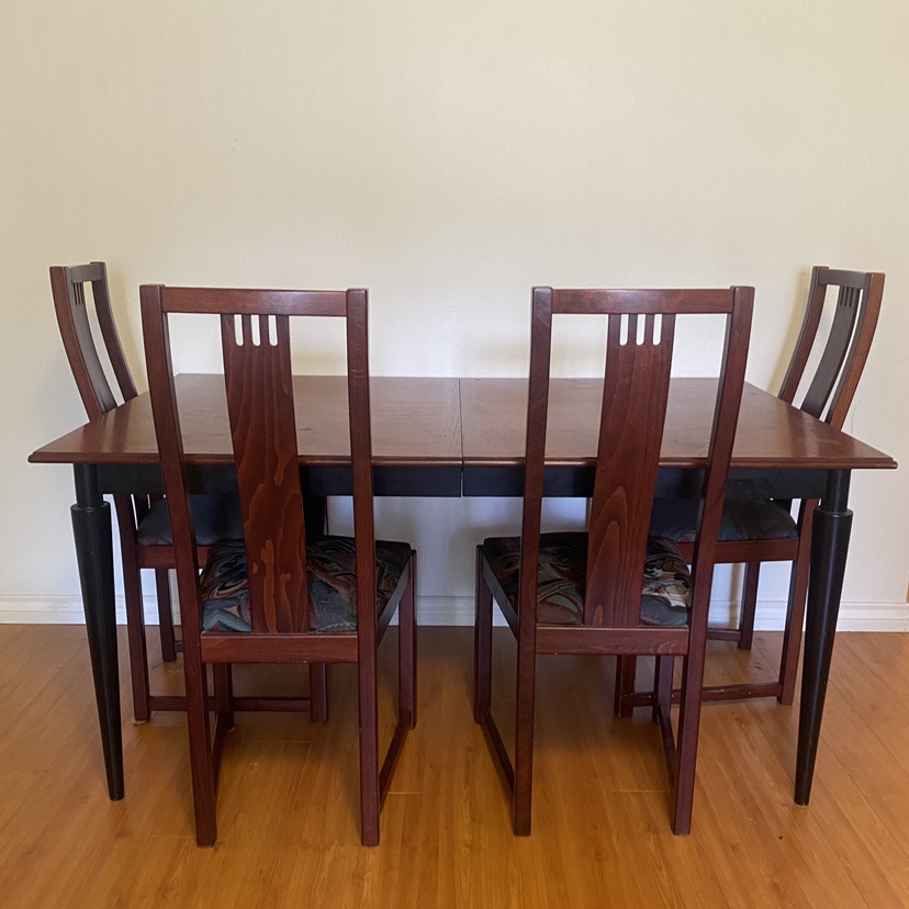 Vintage MCM Dining Table + chairs