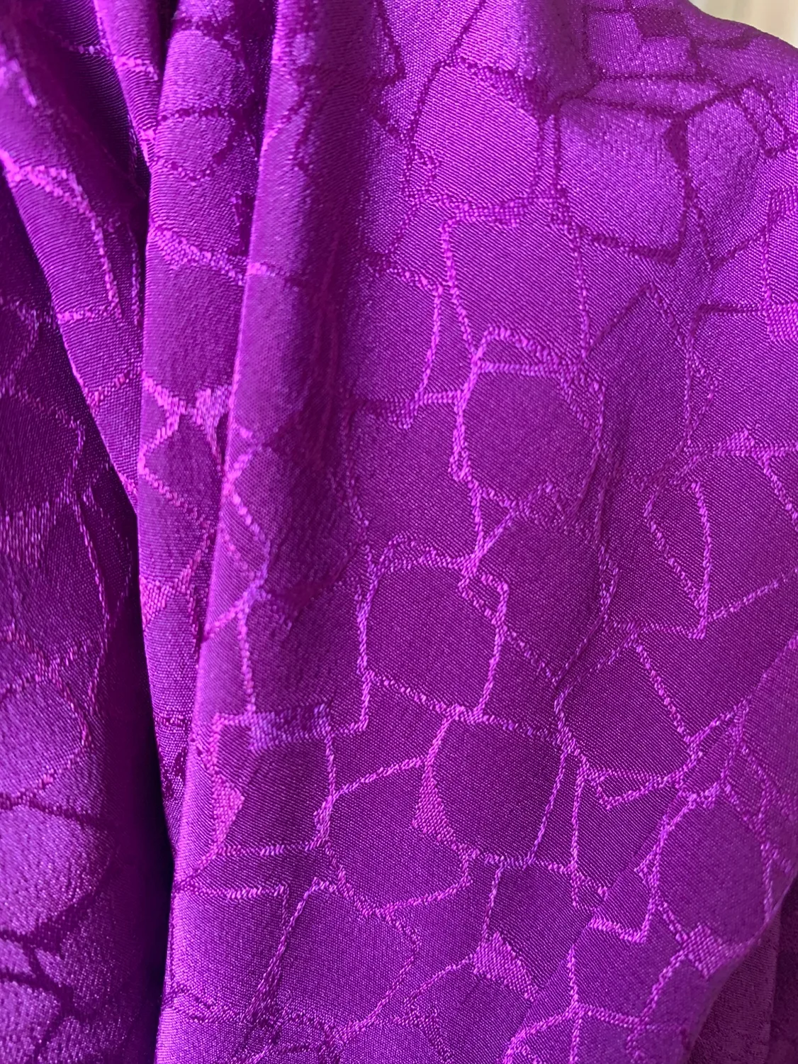 Vintage 70s/80s Purple Mock Neck Blouse w/ Byron Detail image indicator(10)