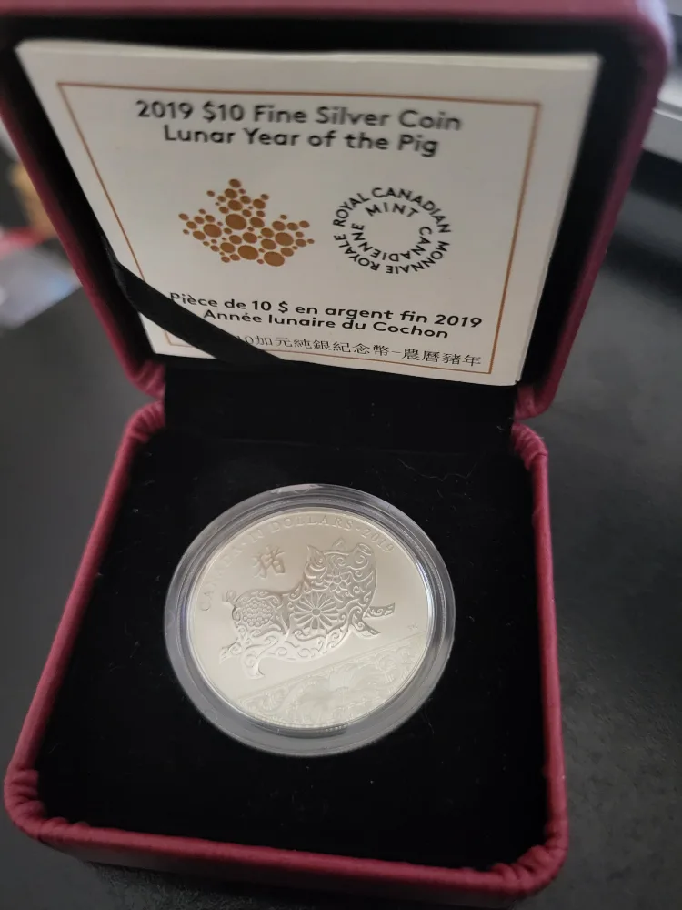 2019 Canadian $10 Silver Coin - Year of the Pig image indicator(4)