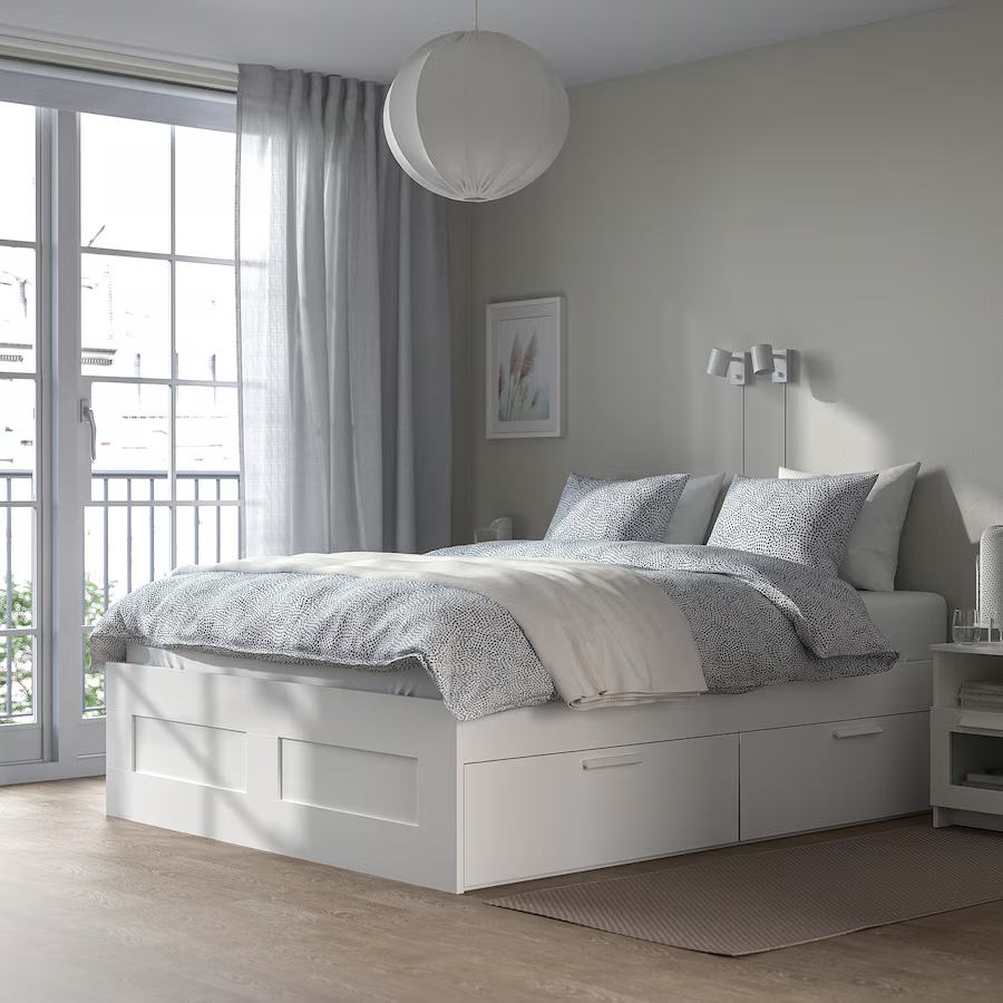 IKEA double bed -large storage drawer - photo 2
