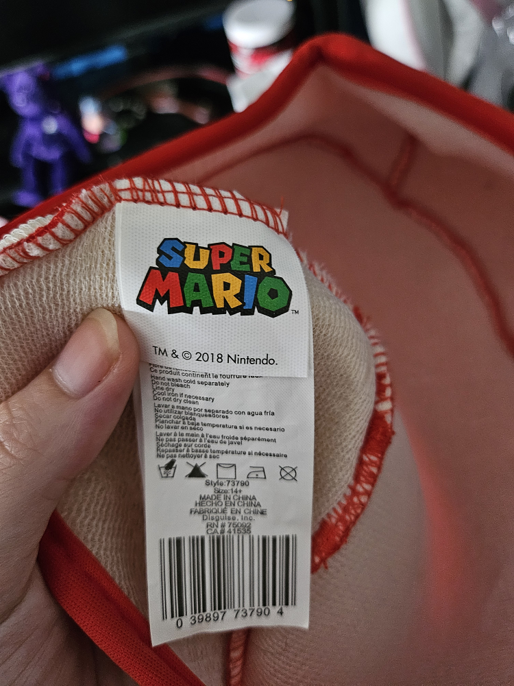 Super Mario Hat (adult costume hat) - photo 3