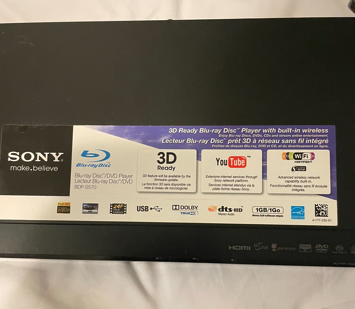 Sony-s570 3D ready Blu-ray Disc player with built - photo 5