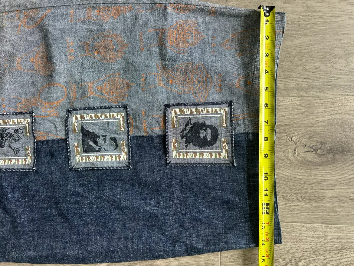 Unique Patchwork Denim Skirt Small / 36 image indicator(9)